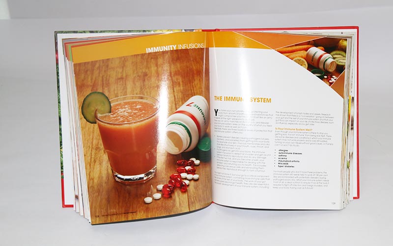 <b>國外健康營養食譜精裝書印刷</b>